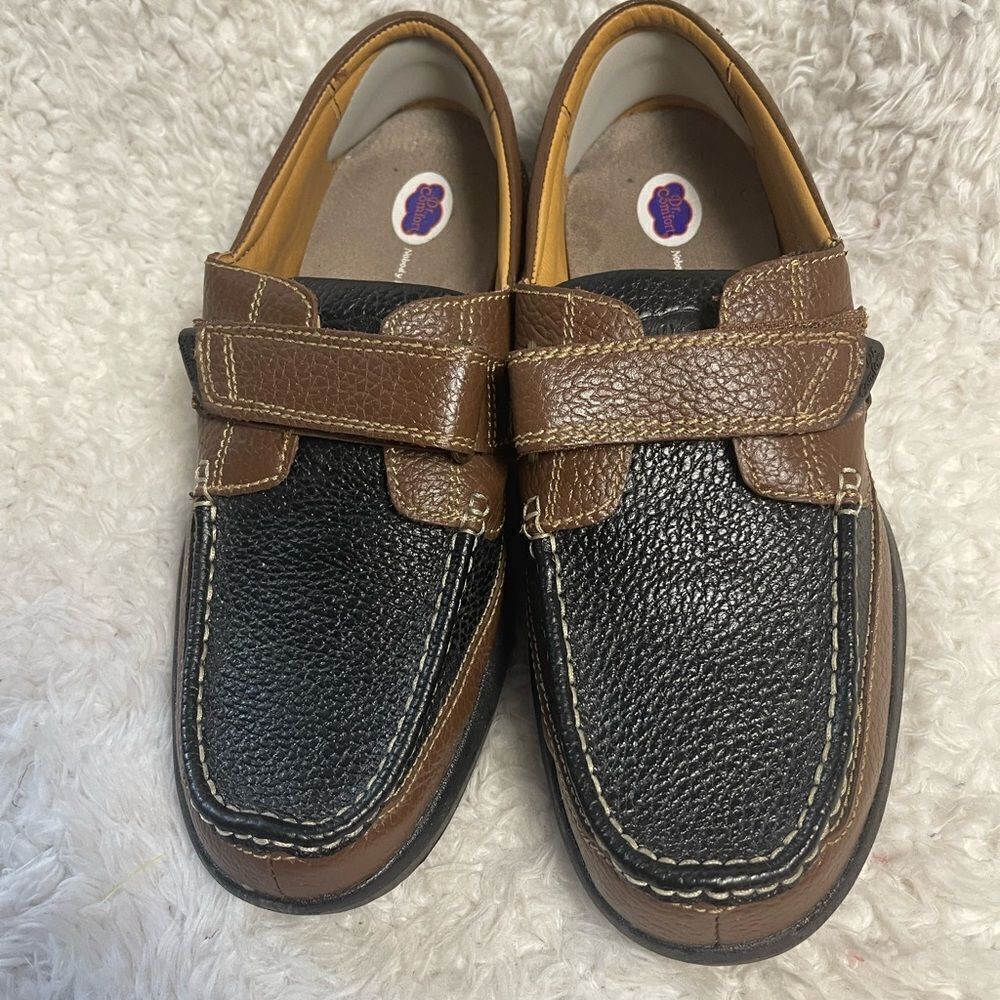 Dr. Comfort Mike 8660 Diabetic Men’s Casual Shoes Leather Black/Brown SZ12W
